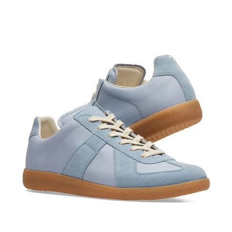 maison margiela replica shoes blue and gum